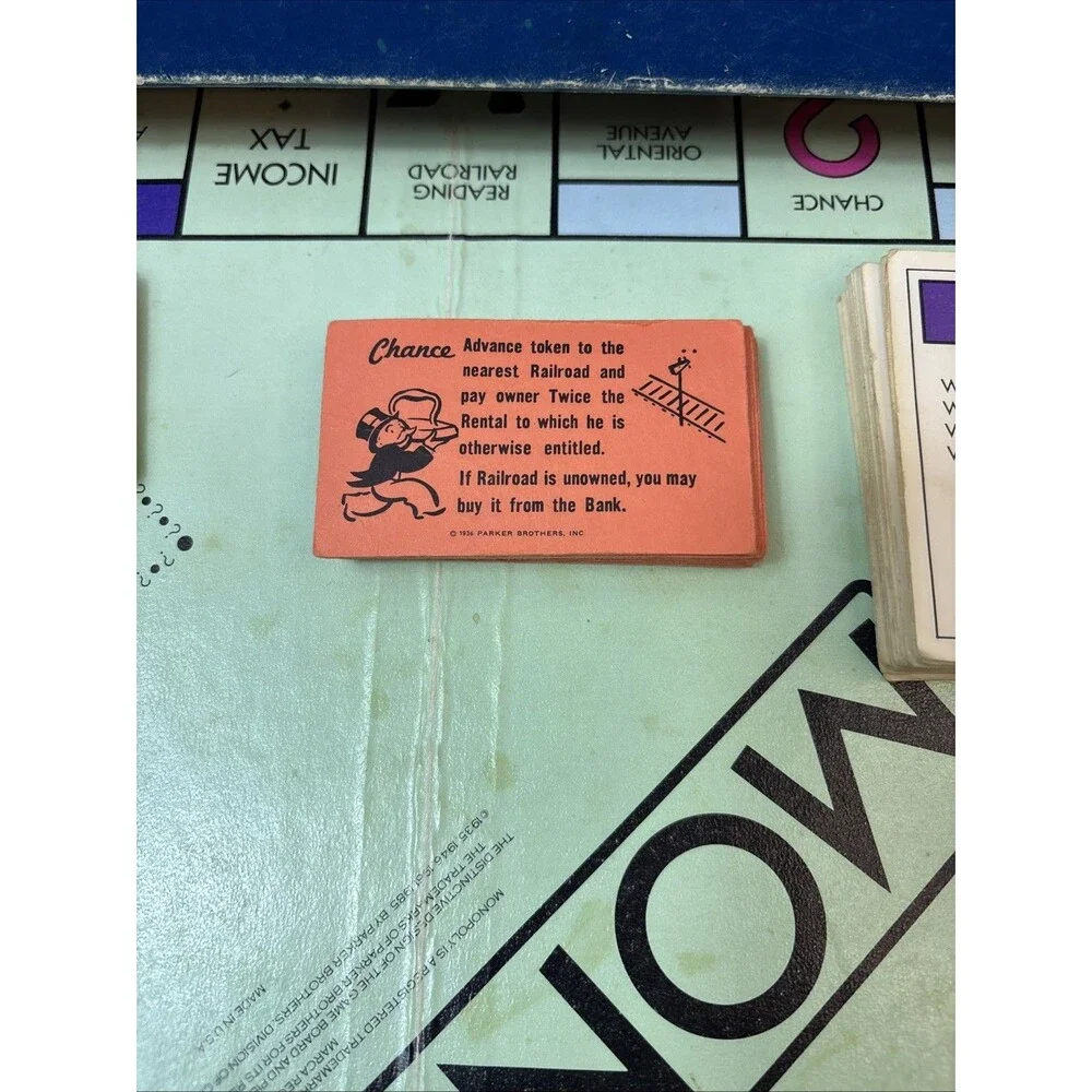 1985 VINTAGE Monopoly Deluxe 50th Anniversary Edition 100% COMPLETE